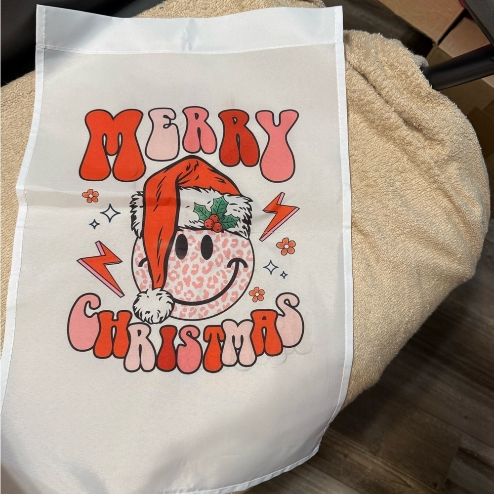 Hand Pressed BN Holiday Flag!